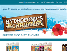 Tablet Screenshot of hydroponicspr.com
